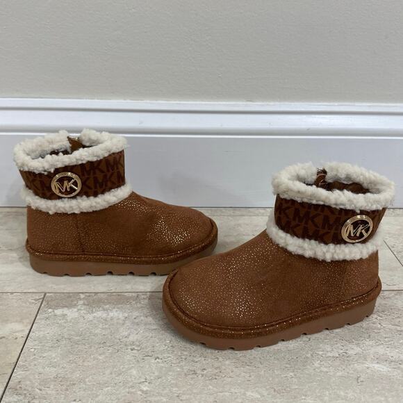 Michael Kors Brown Ankle Boots 10T - Picture 3 of 9